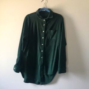 Corduroy green woman’s shirt